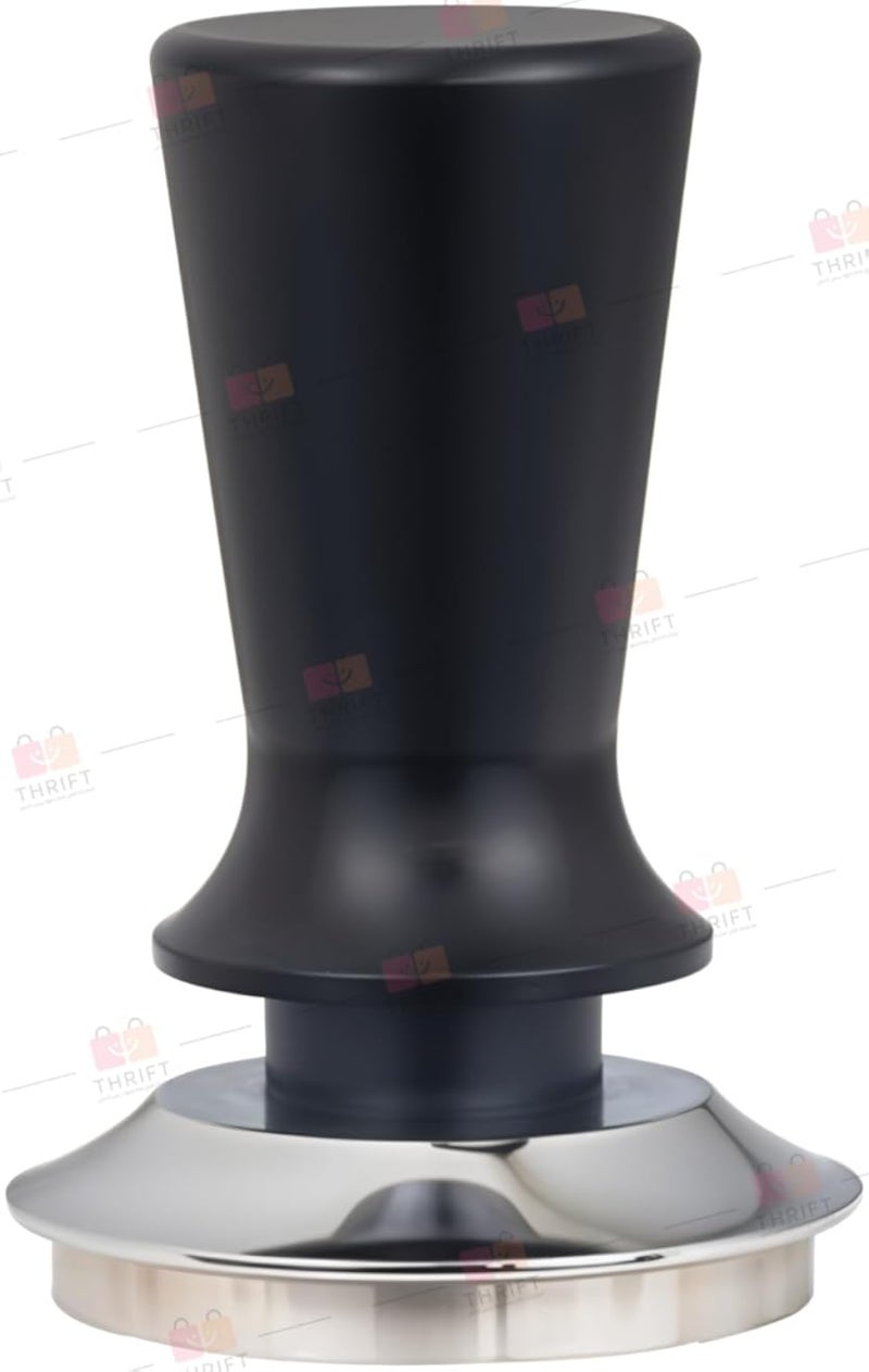 Calibrated Espresso Tamper â€“ Spring-Loaded 30lb Pressure with Tamping Depth Scale/Indicator â€“ 304 Stainless Steel Base & Ergonomic Aluminum Handle â€“ Barista Coffee Tamper Tool Scale (Black, 58mm)